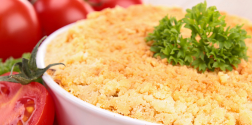 Crumble salé aux tomates