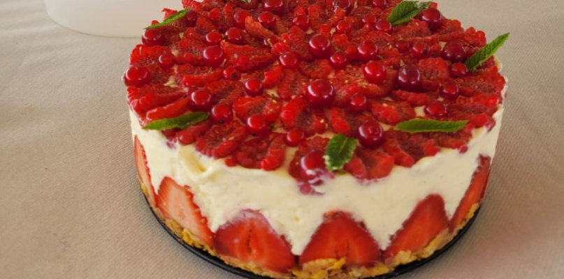 Cheesecake aux fruits rouges